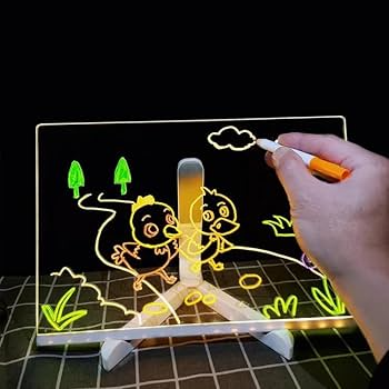 3D LED Acrylic Message Board with Pens