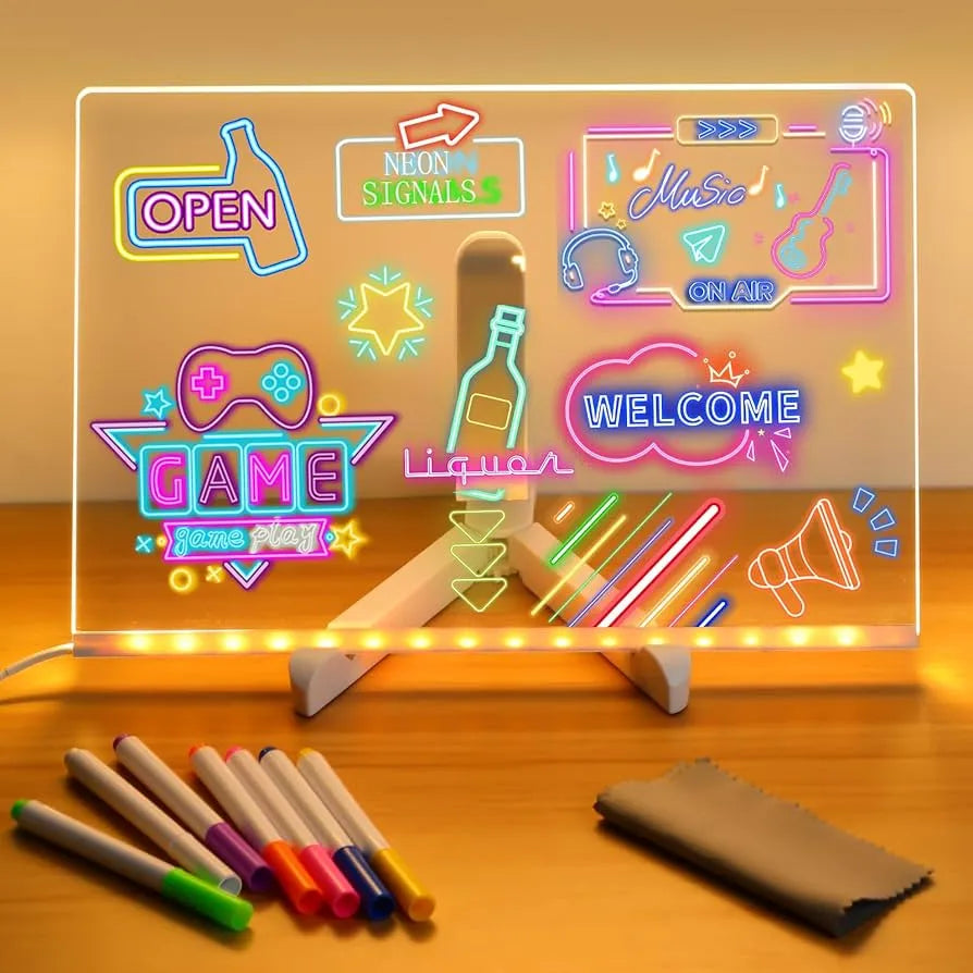 3D LED Acrylic Message Board with Pens