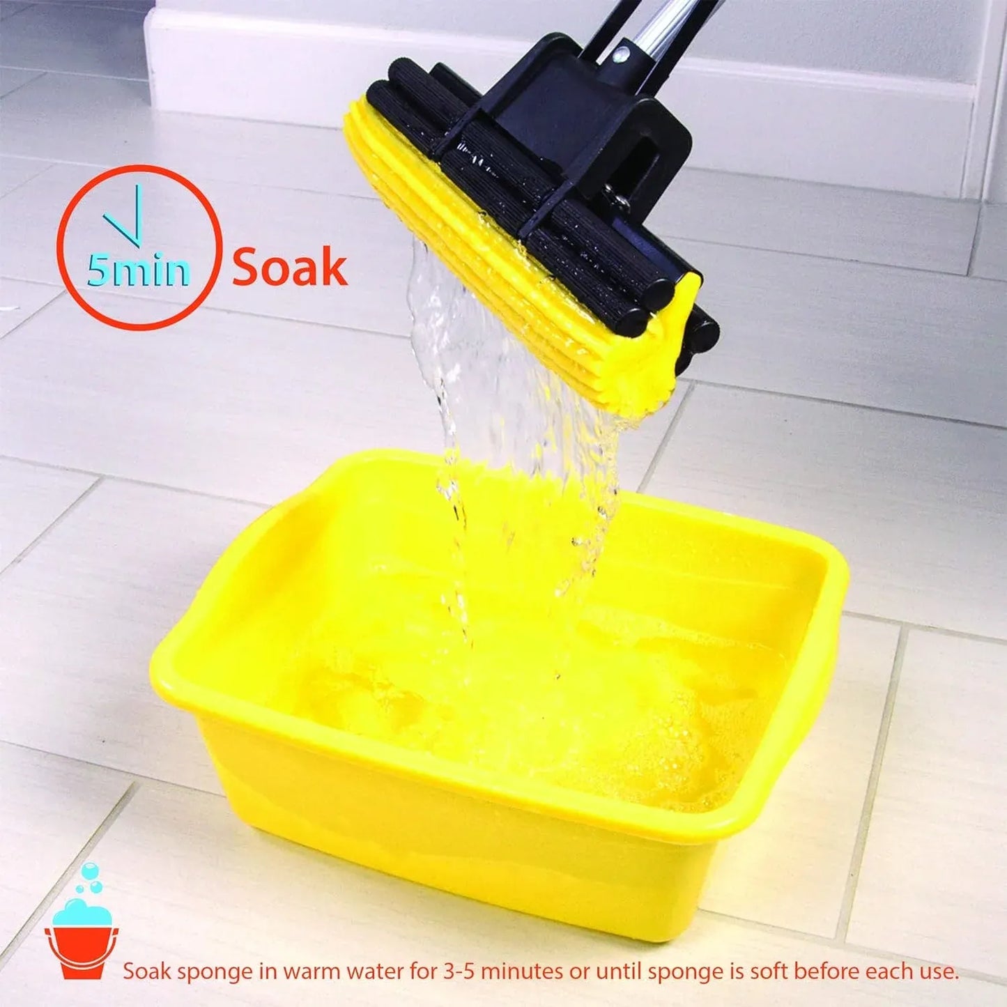 Double Roller Sponge Foam Mop