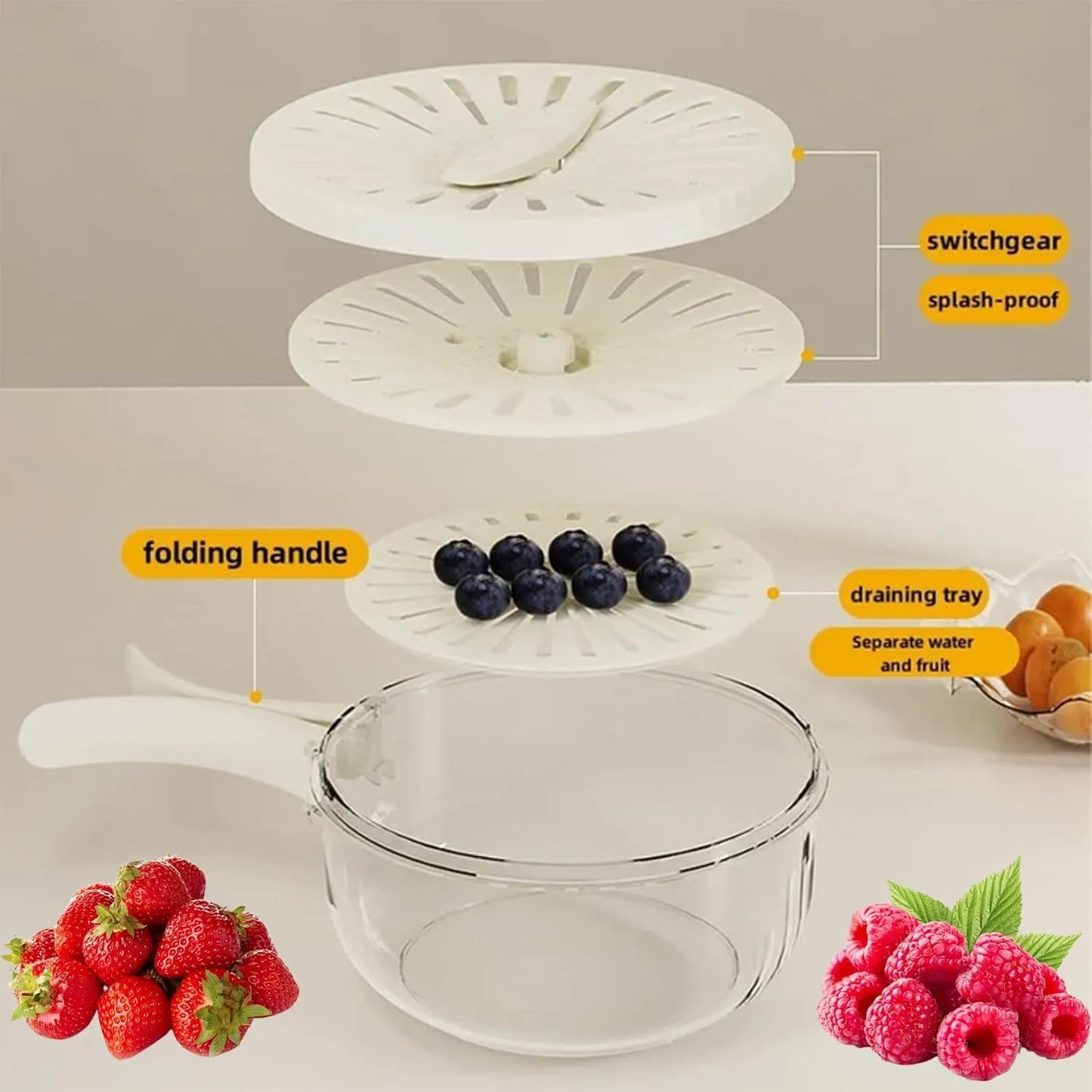 Multi-Functional Draining Basket With Lid