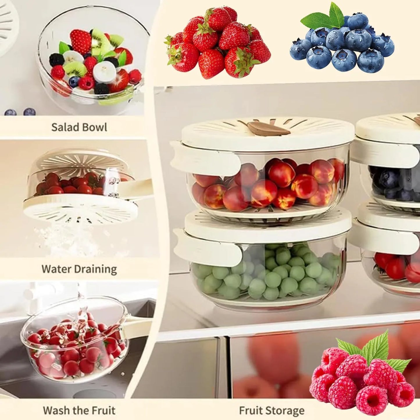 Multi-Functional Draining Basket With Lid