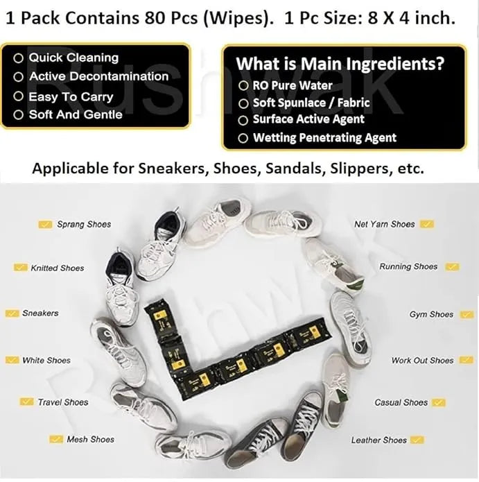 Instant Shoe Cleaning Wipes