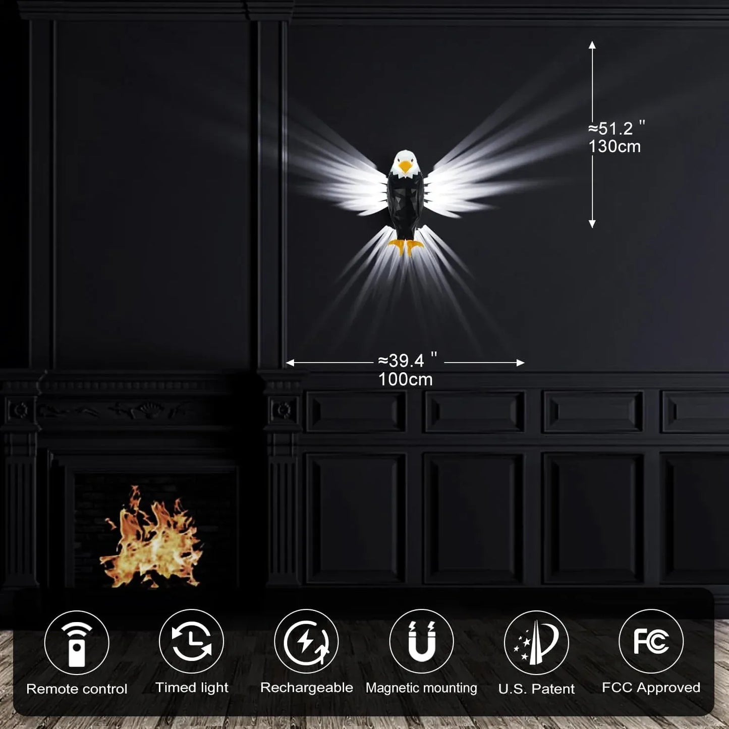 LED Eagle Wall Light