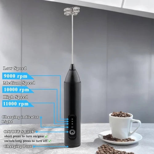Electric Rechargeable Coffee Mixer