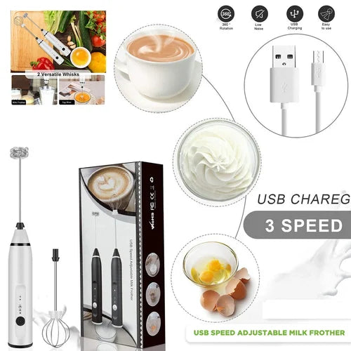 Electric Rechargeable Coffee Mixer