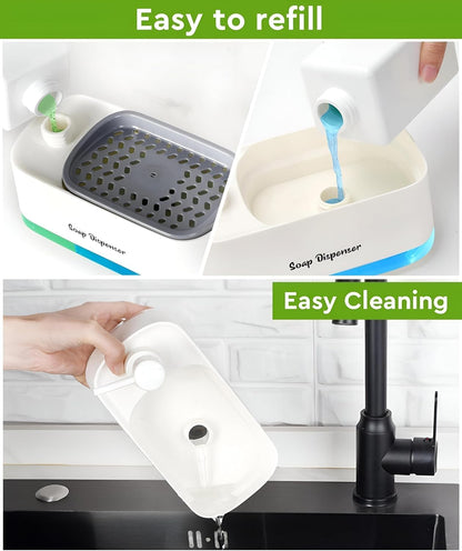 Countertop 3-in-1 Hand and Dish Soap Dispenser