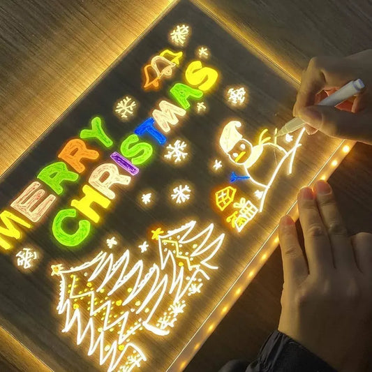 3D LED Acrylic Message Board with Pens