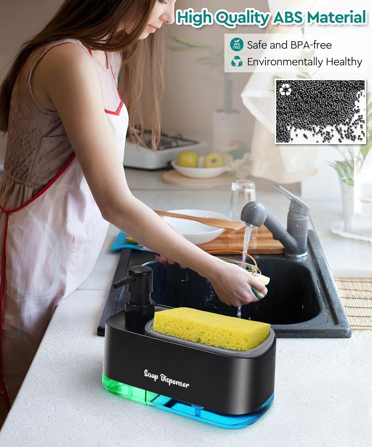 Countertop 3-in-1 Hand and Dish Soap Dispenser