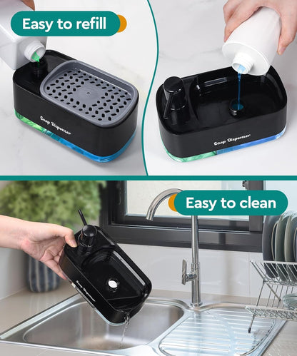 Countertop 3-in-1 Hand and Dish Soap Dispenser