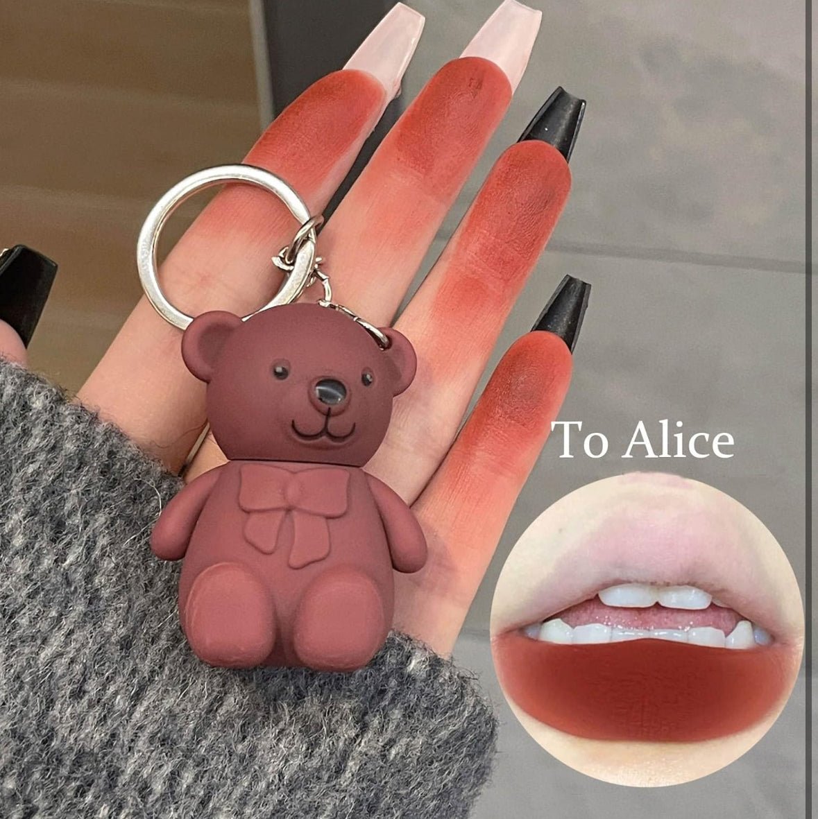 2 in 1 Teddy bear lipgloss - Perennial Picks