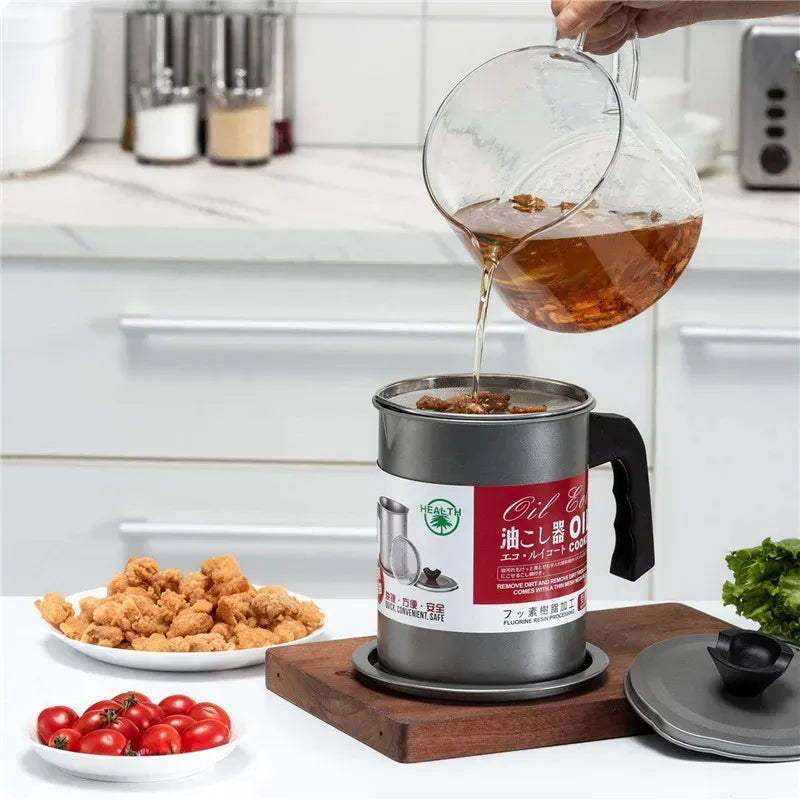 Large Capacity Stainless Steel Oil Filter Pot