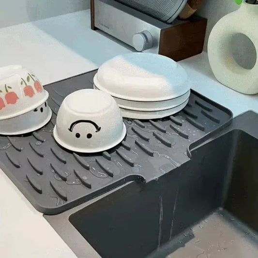 Silicone Dish Drying Mat for Kitchen Counter